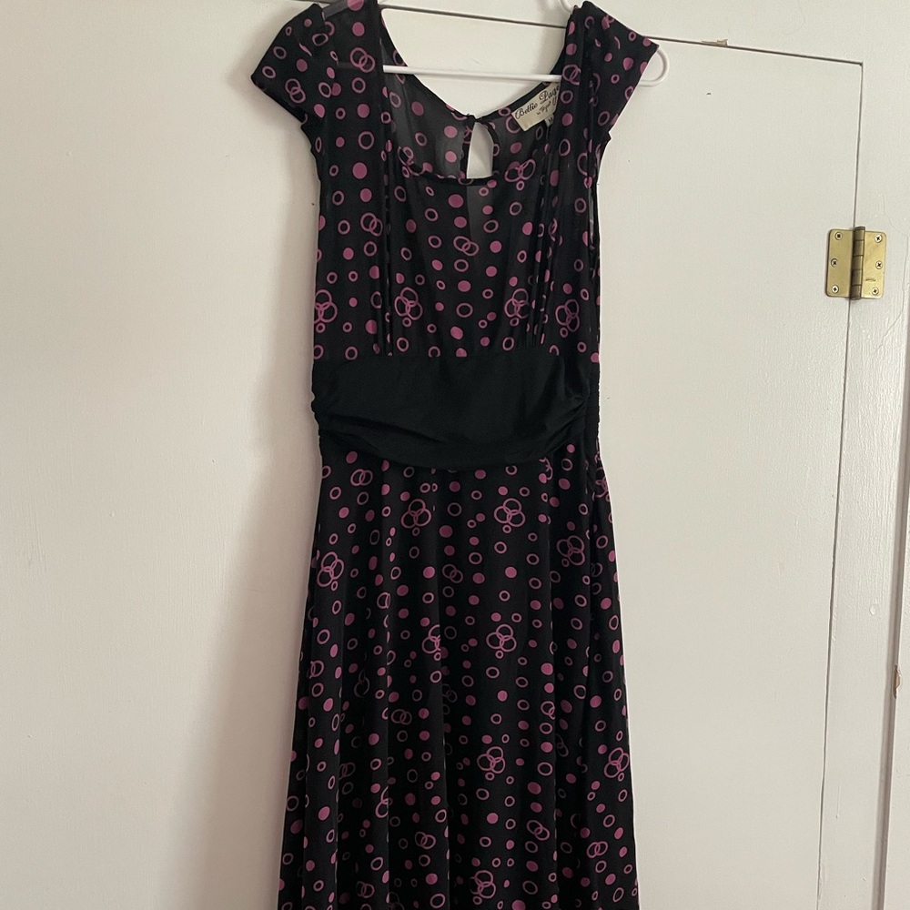 Bettie Page by Tatyana Jenny It’s Venn Fun Vintage Pinup Dress — Women’s Size M